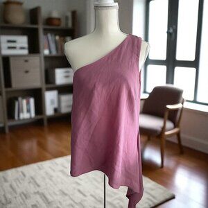 BCBGENERATION Cerise Mauve Asymmetrical Top Size M NEW New with tags